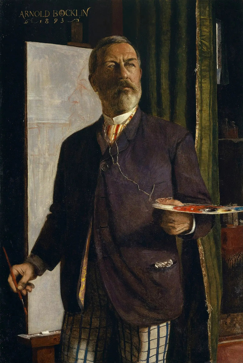Autoritratto nell'atelier - Arnold Böcklin