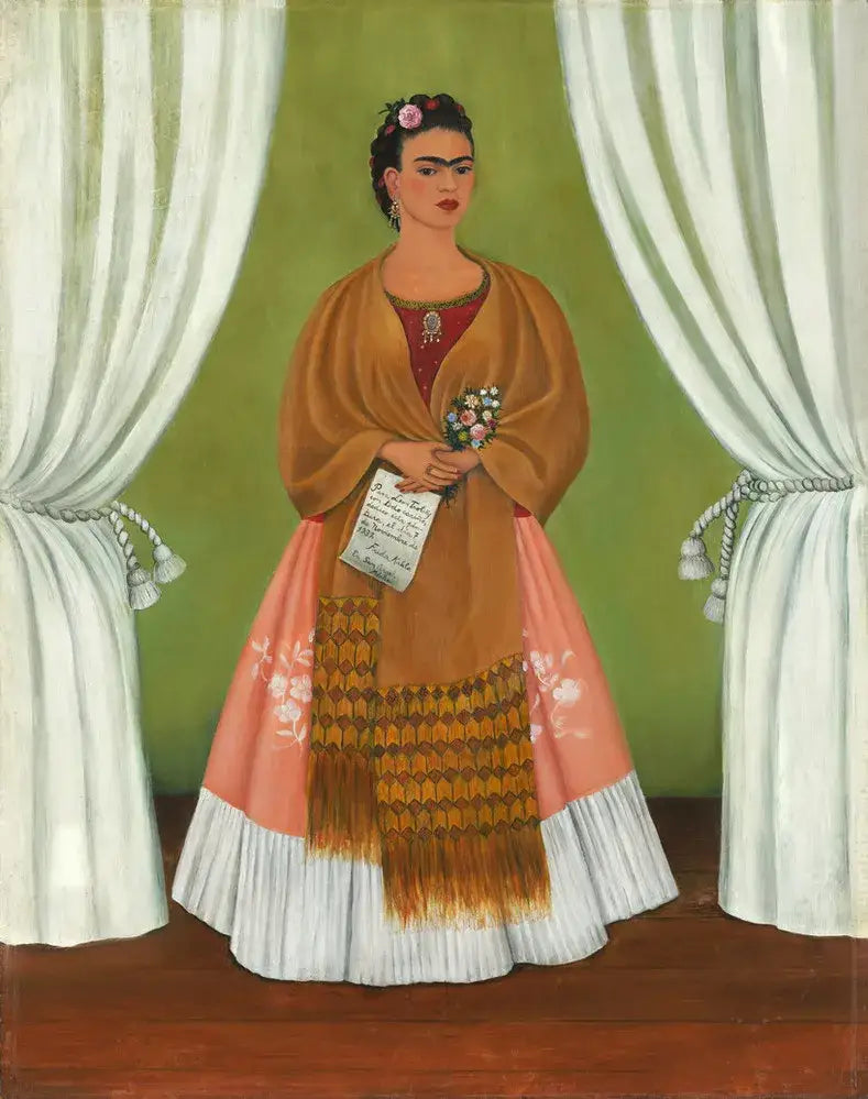 Autoritratto dedicato a Léon Trotski - Frida Kahlo