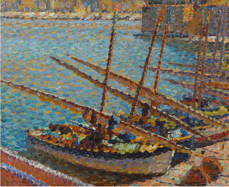 BARCHE A COLLIOURE - Henri-Jean Guillaume Martin