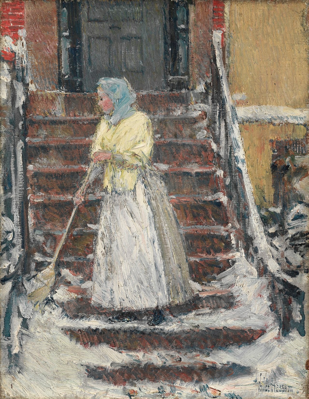 Balayage de la neige - Childe Hassam - Alpha Reproduction