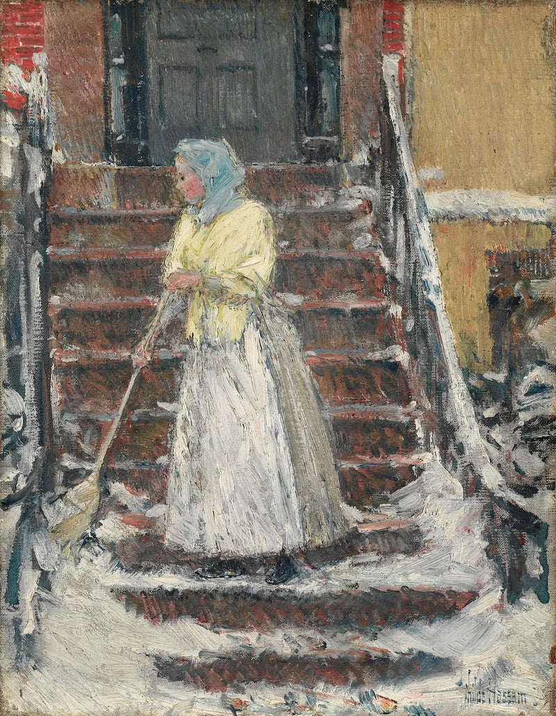 Balayage della neve - Childe Hassam