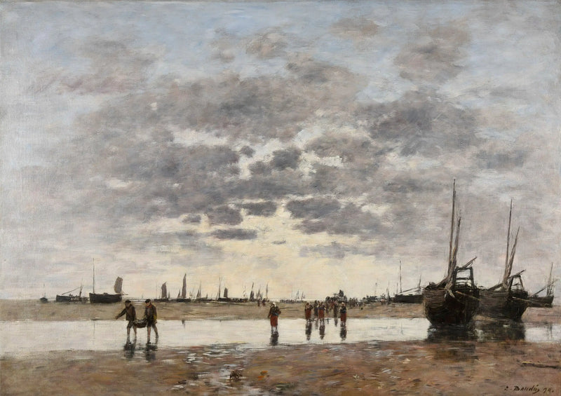 Berck: il ritorno delle barche - Eugène Boudin