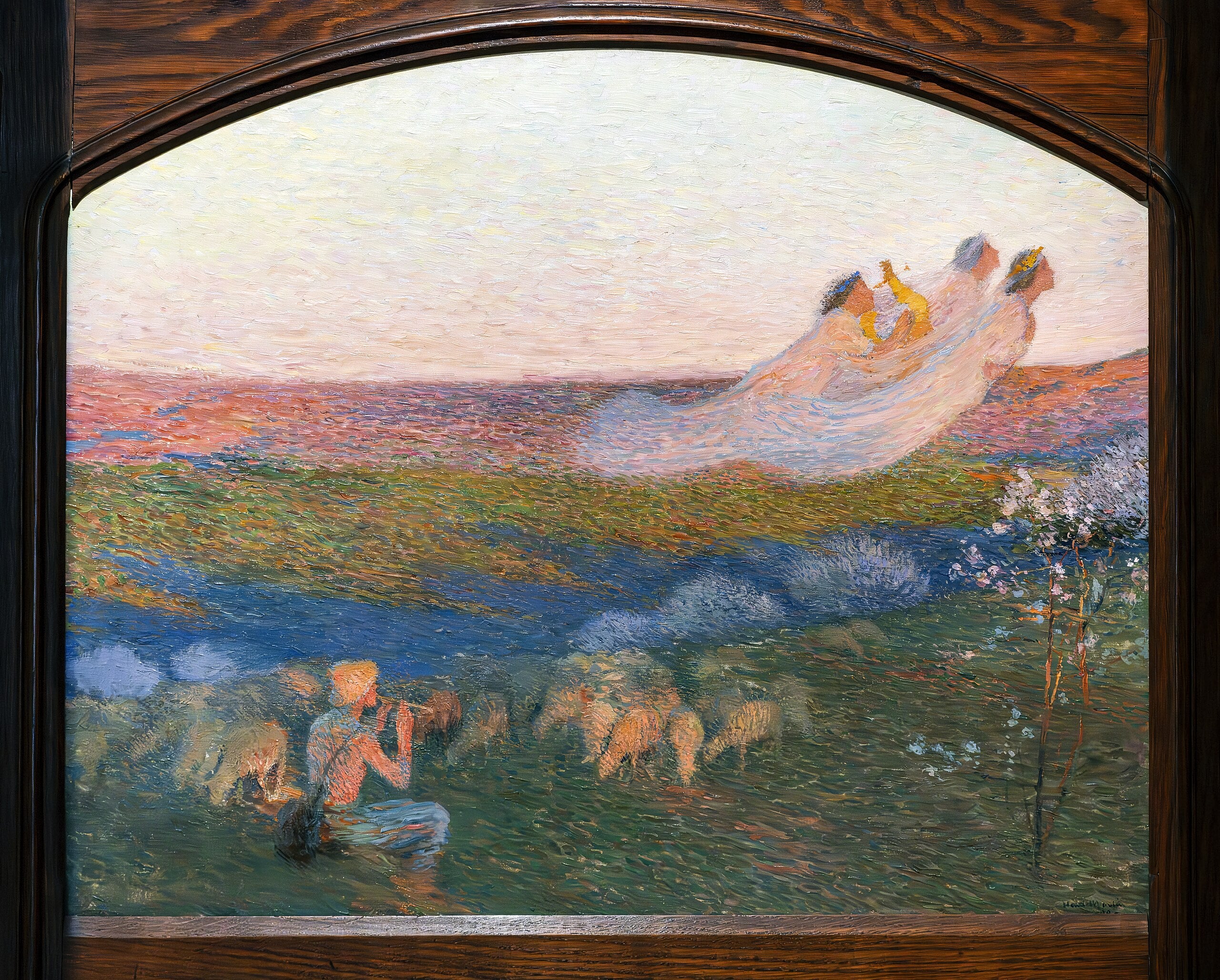 Il pastore e le sue tre muse - Henri-Jean Guillaume Martin