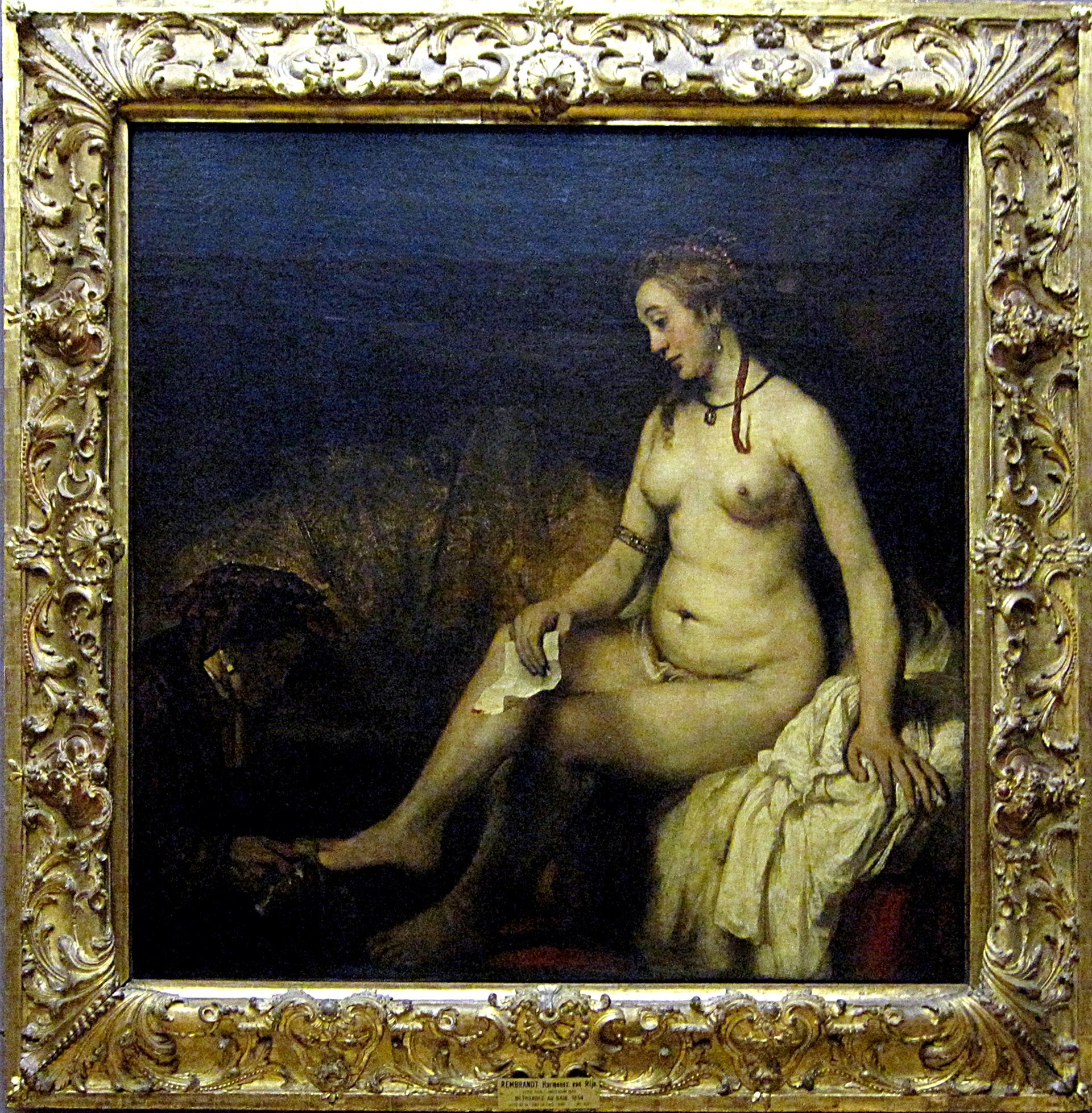Betsabea al bagno con la lettera di Davide - Rembrandt