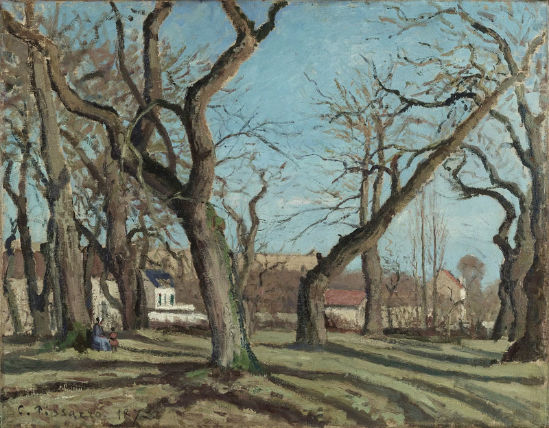 Castagni a Louveciennes - Camille Pissarro