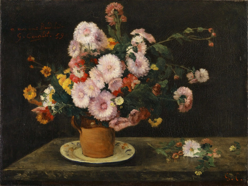 Bouquet di aster - Gustave Courbet