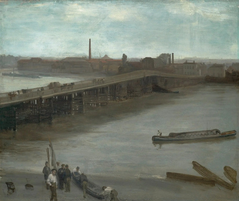 Brun e argento: il vecchio ponte di Battersea - James Abbott McNeill Whistler