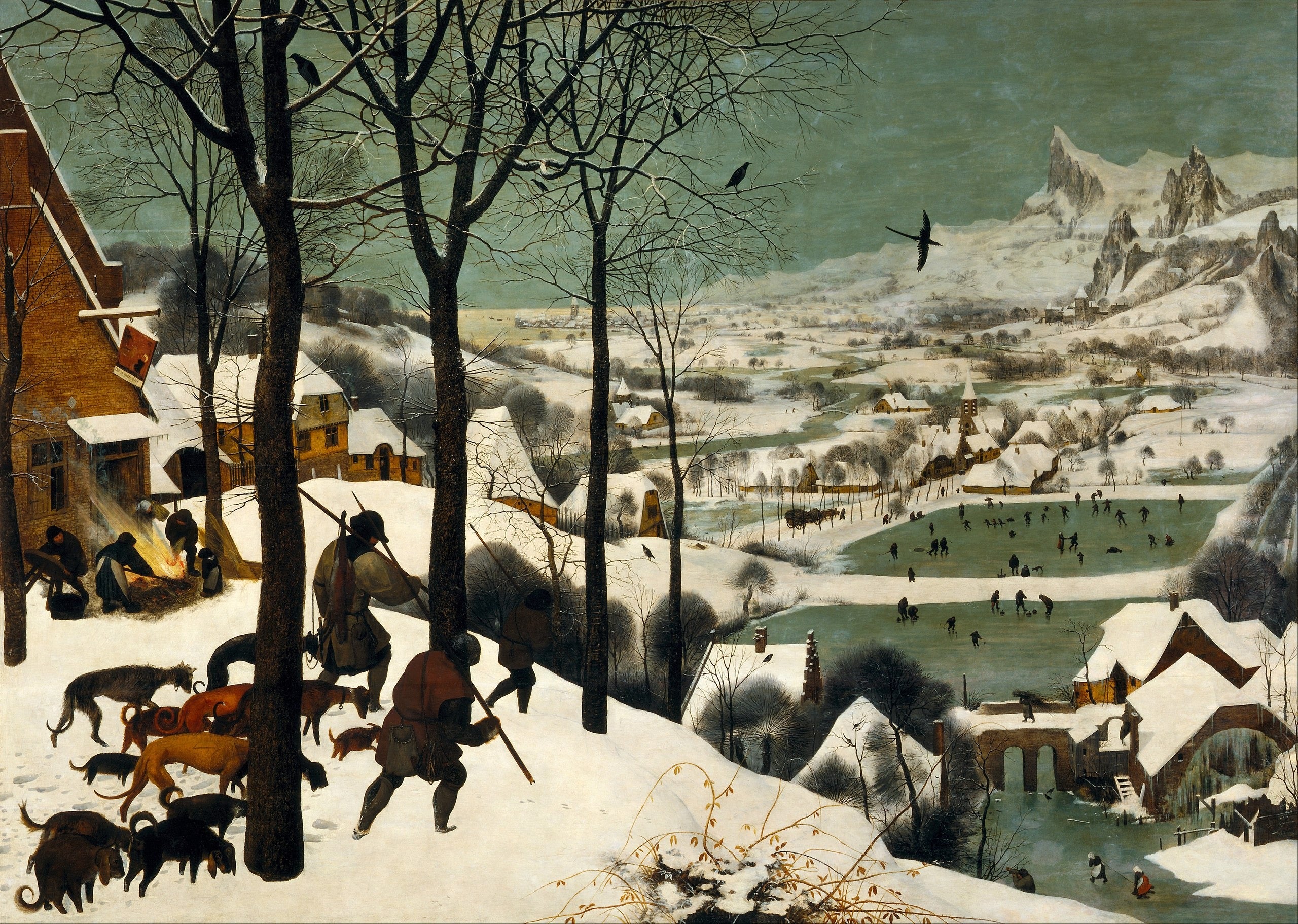 Cacciatori nella neve - Pieter Brueghel il Vecchio