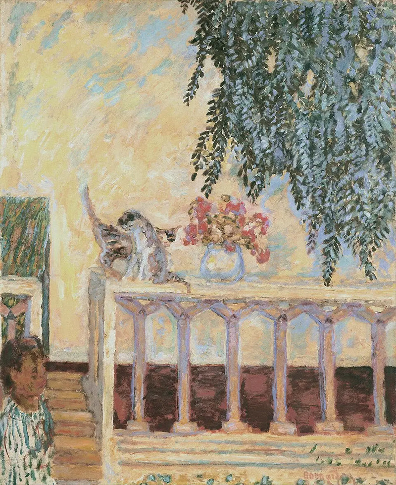 Gatti sulla balaustra - Pierre Bonnard
