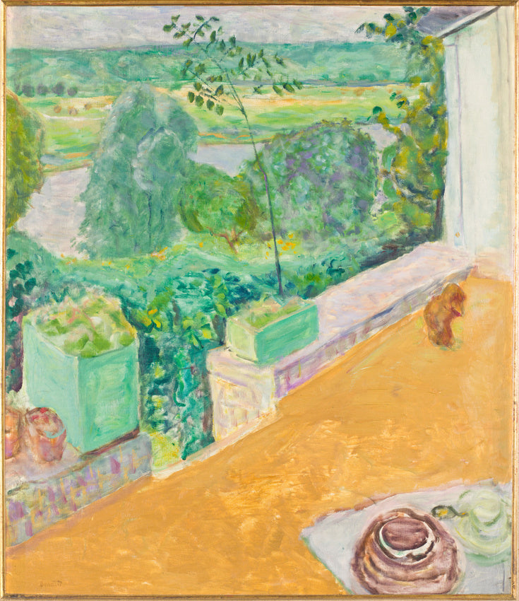 Reproduction du tableau « Chien sur la terrasse - Pierre Bonnard » par Alpha Reproduction en peinture à l’huile