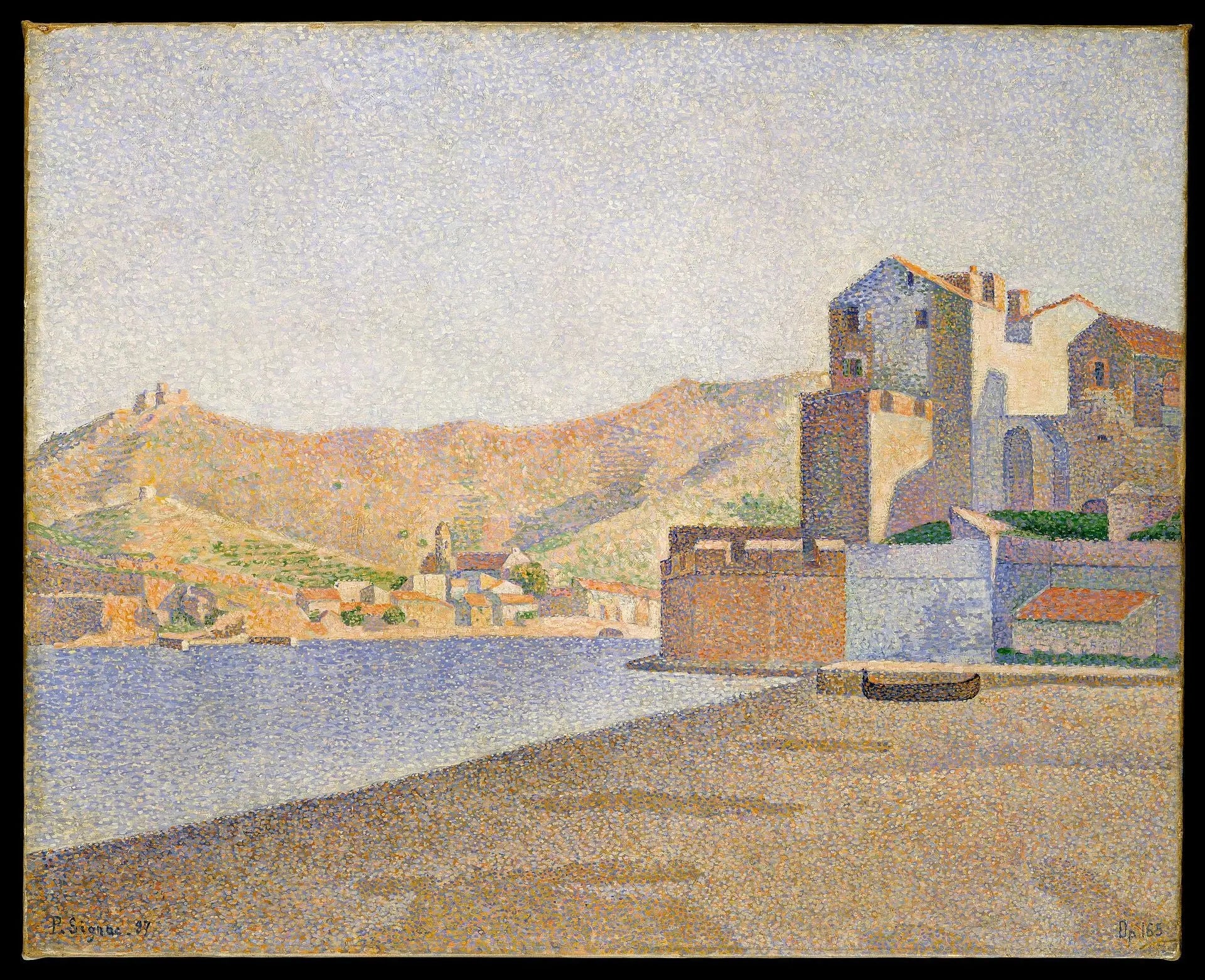 Reproduction du tableau « Collioure. La Plage de la ville. Opus 165 - Paul Signac » par Alpha Reproduction en peinture à l’huile