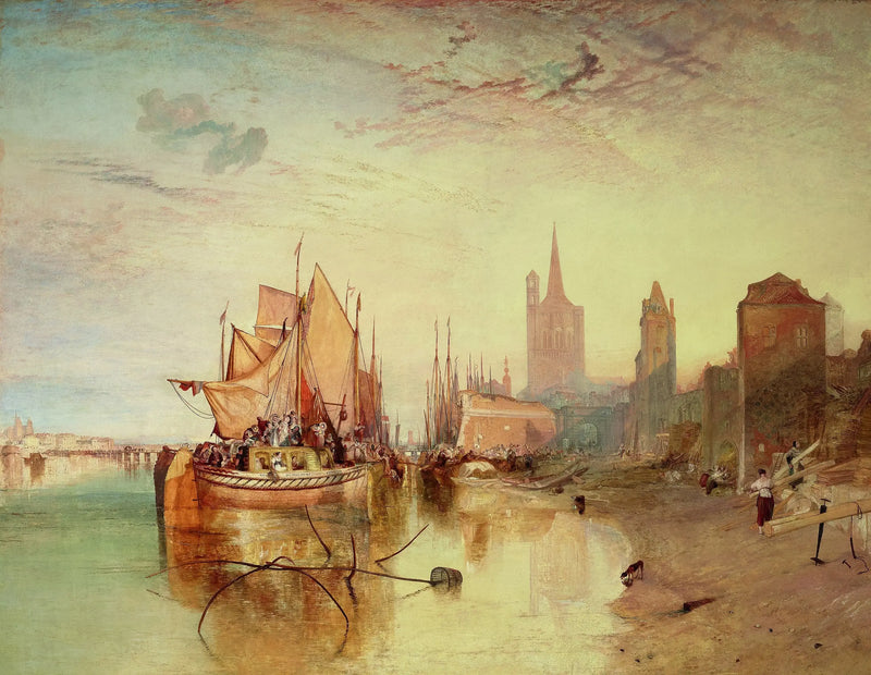 Colonia: L'arrivo di una nave postale: Sera - J. M. W. Turner