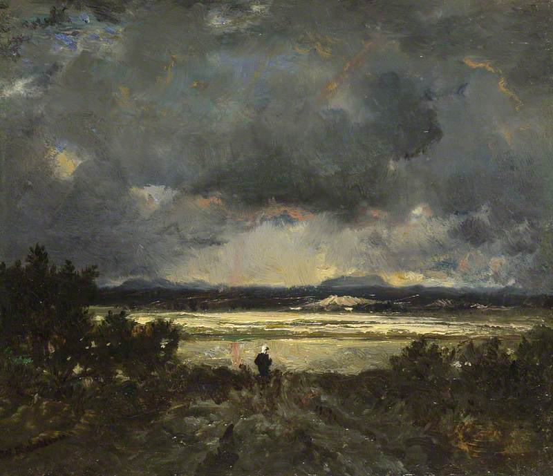 Tramonto in Alvernia – Théodore Rousseau