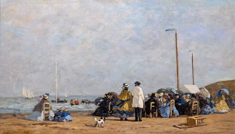 Crinoline sulla spiaggia - Eugène Boudin