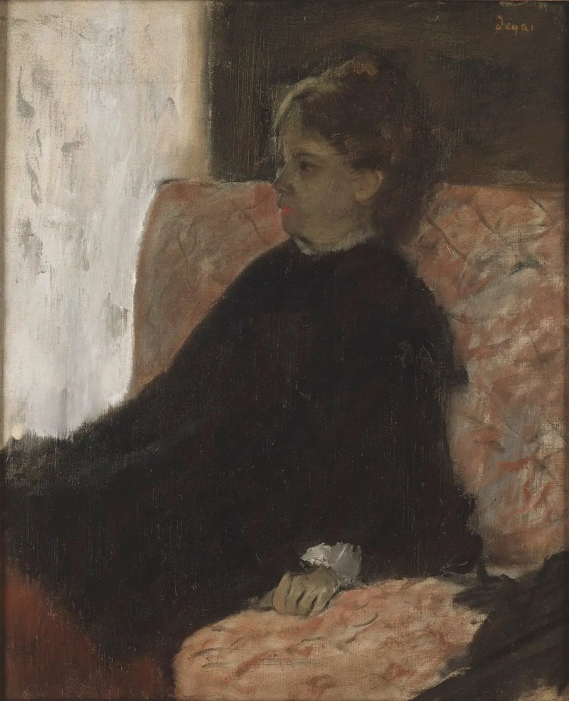 Donna in nero - Edgar Degas