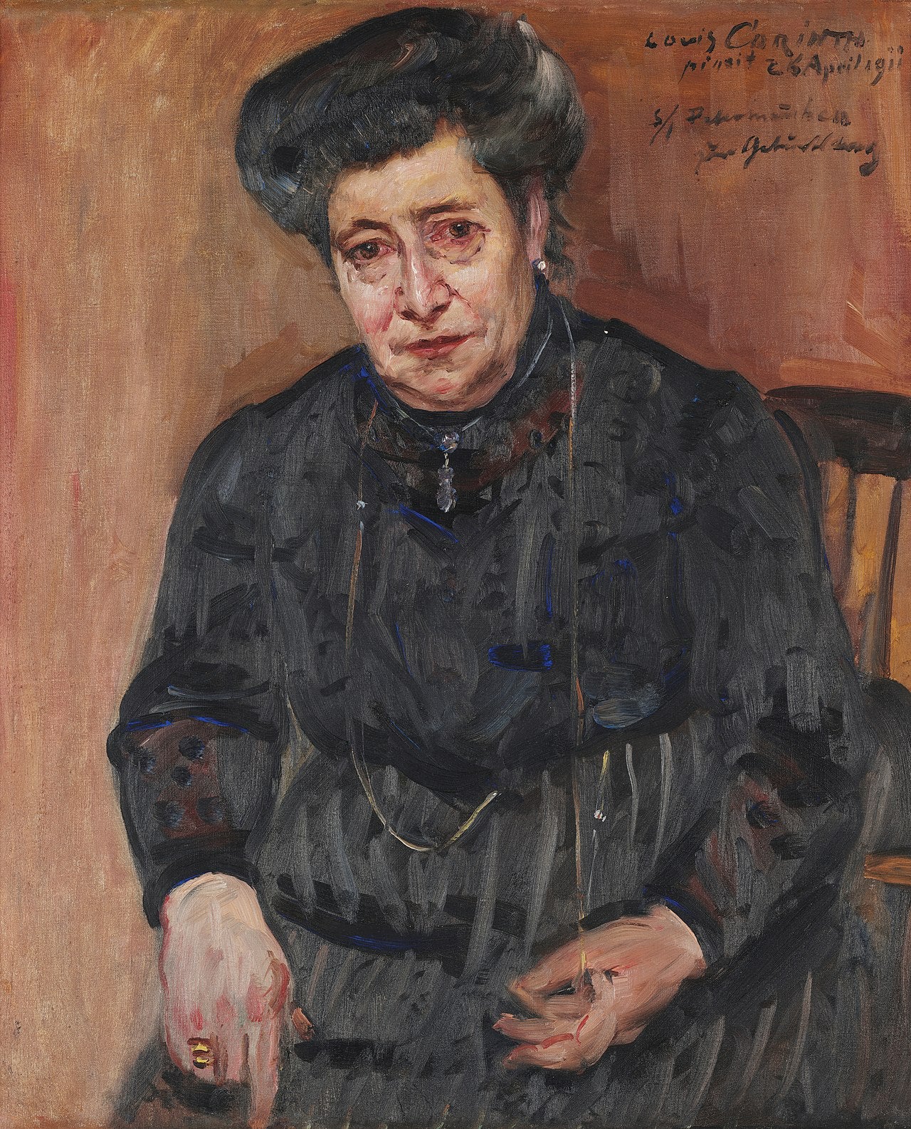 Damenporträt (Portrait de la belle-mère de l'artiste) - Lovis Corinth