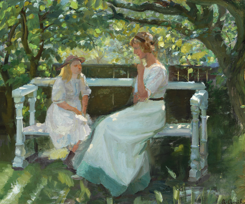 Nel giardino. - Anna Ancher