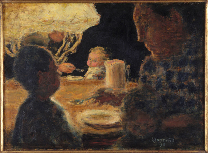Reproduction du tableau « Déjeuner sous la lampe - Pierre Bonnard » par Alpha Reproduction en peinture à l’huile