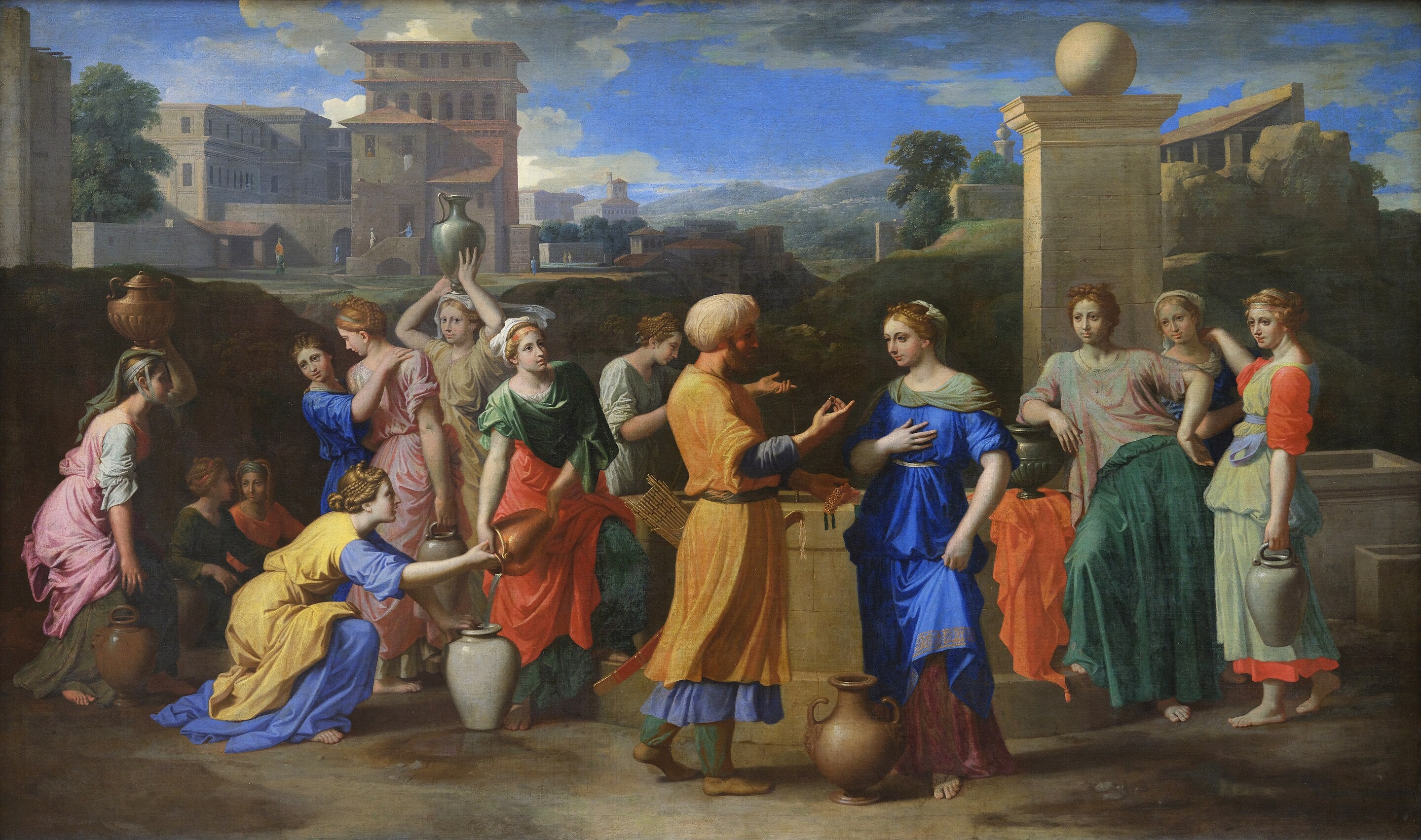 Éliézer et Rebecca - Nicolas Poussin