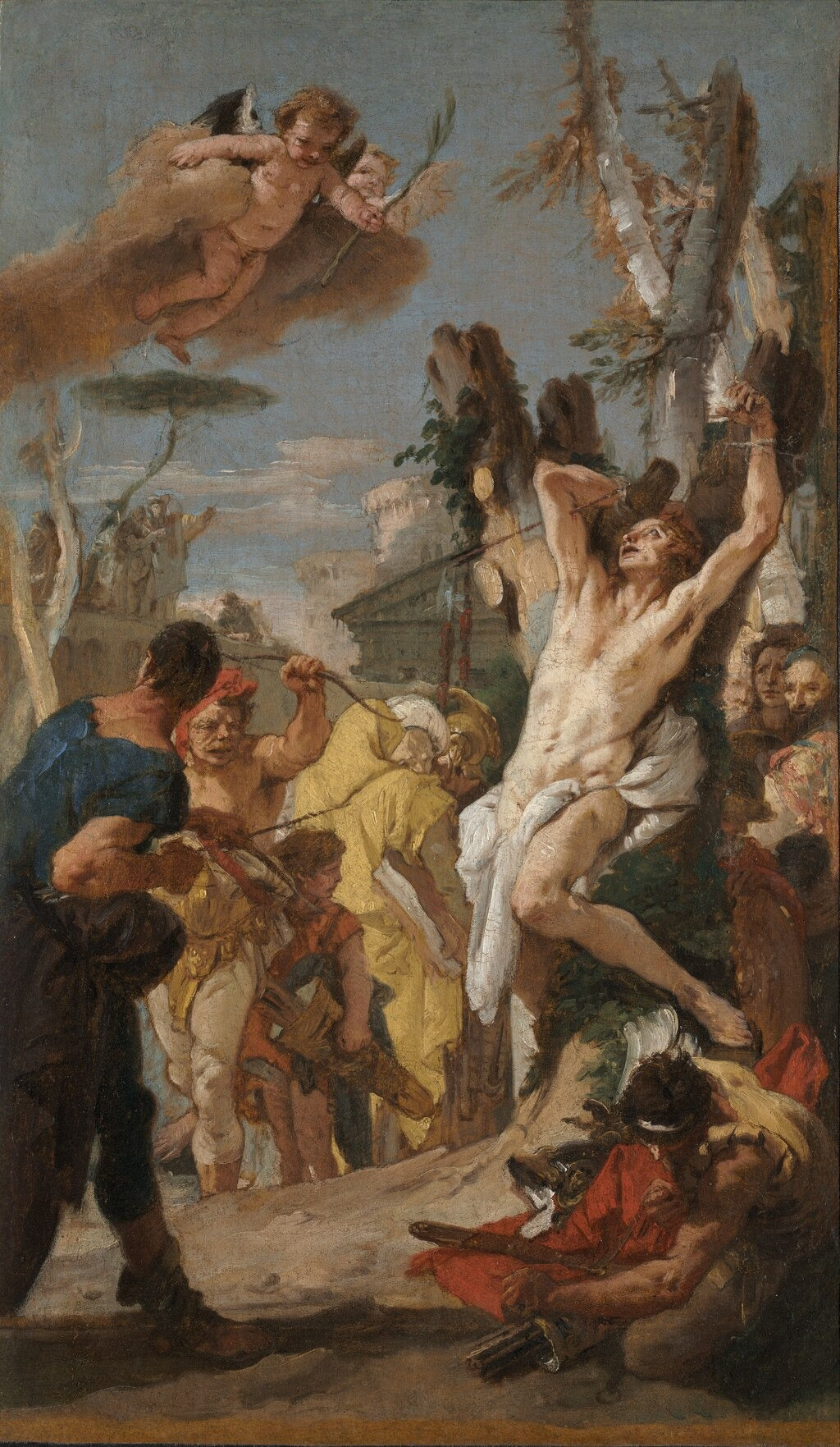 Étude pour « Le Martyre de saint Sébastien » (pour le monastère augustinien de Diessen, Allemagne) - Giovanni Battista Tiepolo