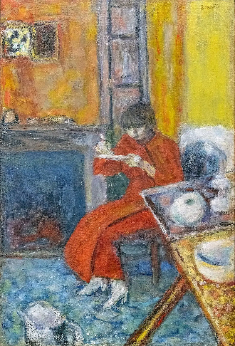 Donna con accappatoio rosso - Pierre Bonnard