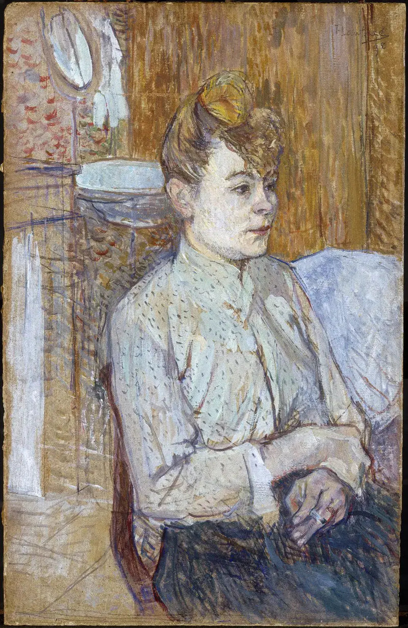 Donna che fuma una sigaretta - Henri de Toulouse-Lautrec