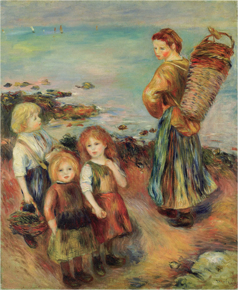 Ragazze che pescano le cozze - Pierre-Auguste Renoir