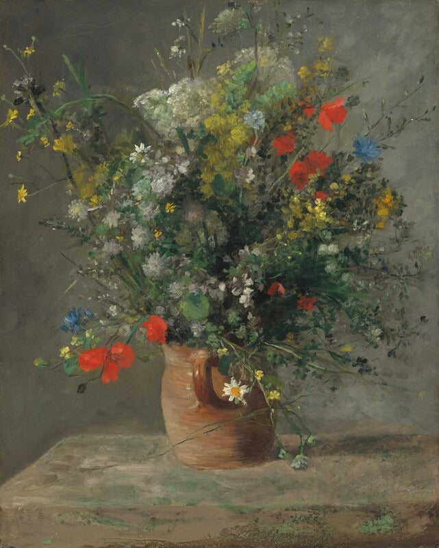 Reproduction du tableau « Fleurs dans un vase - Pierre-Auguste Renoir » par Alpha Reproduction en peinture à l’huile