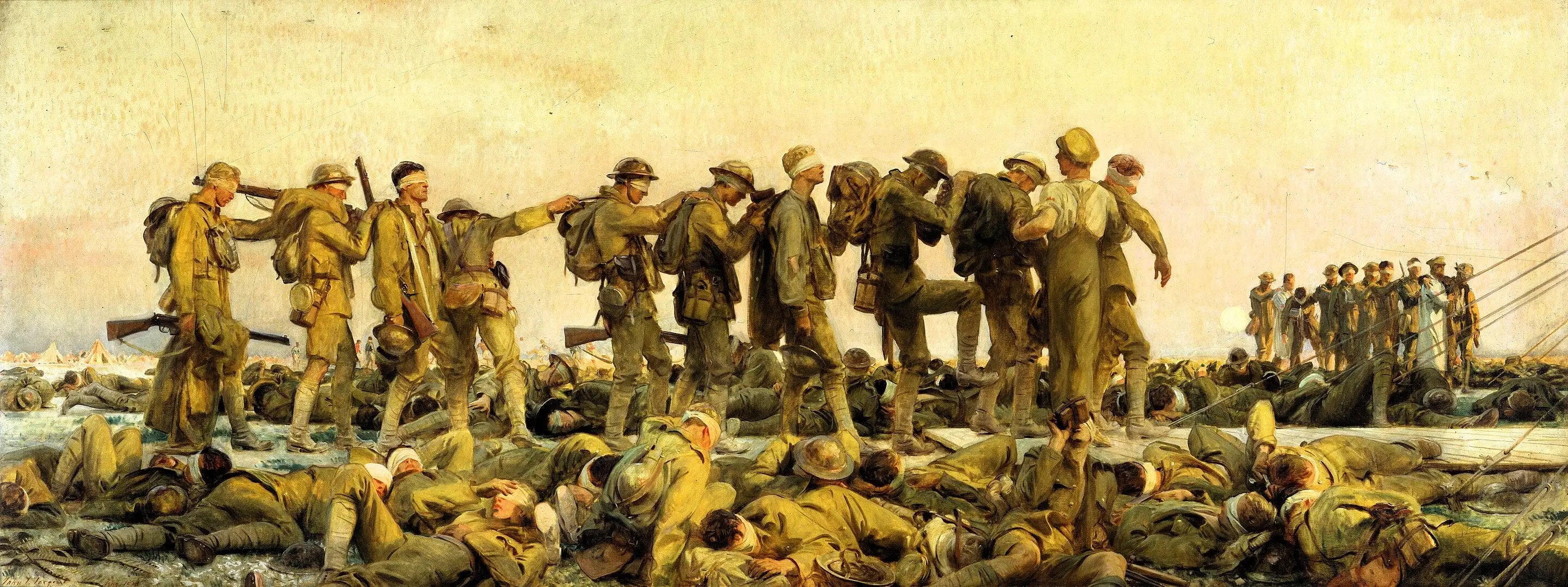 Reproduction du tableau « Gazés - John Singer Sargent » par Alpha Reproduction en peinture à l’huile