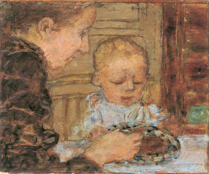 Nonna e bambino - Pierre Bonnard