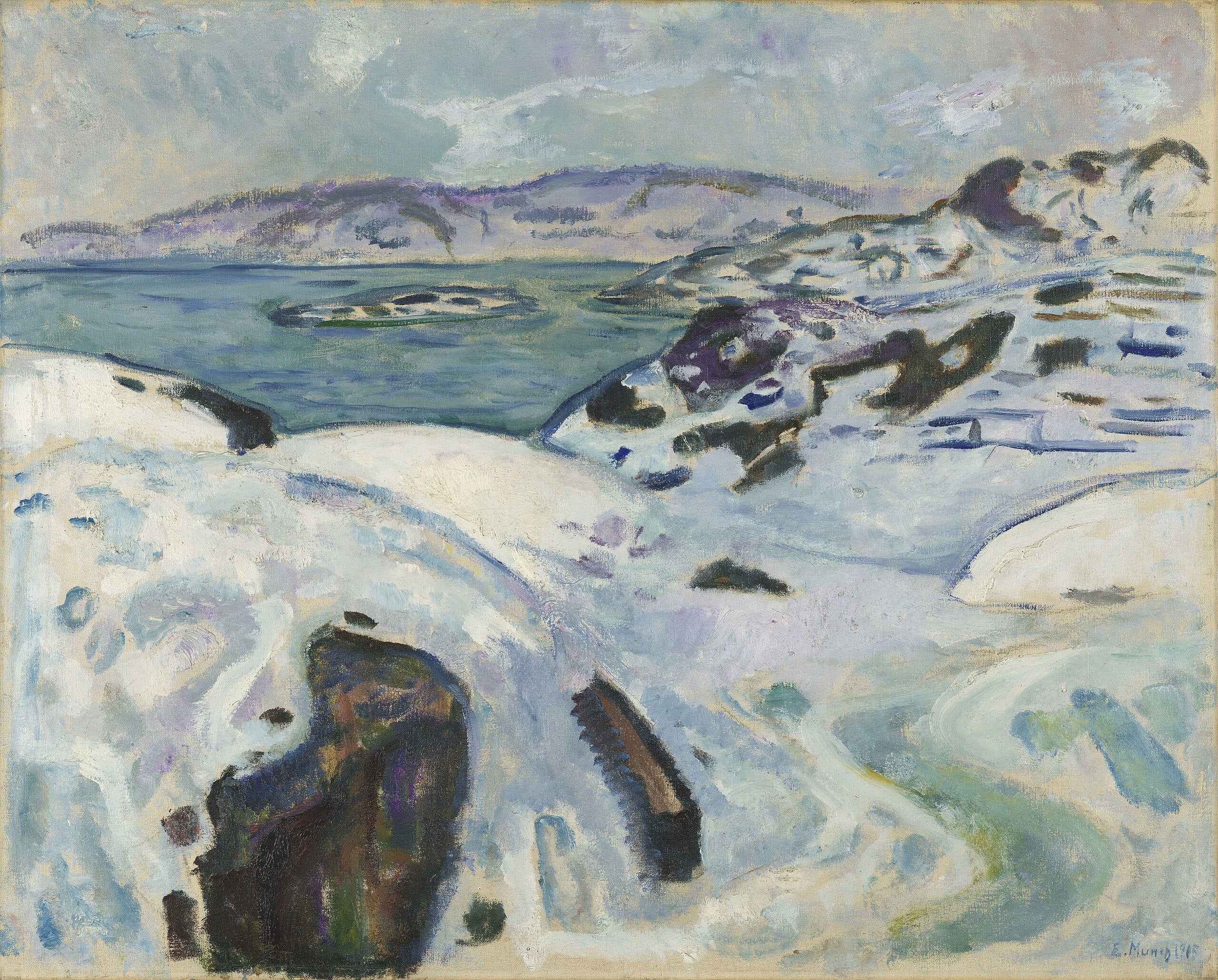 Inverno sulla costa - Edvard Munch