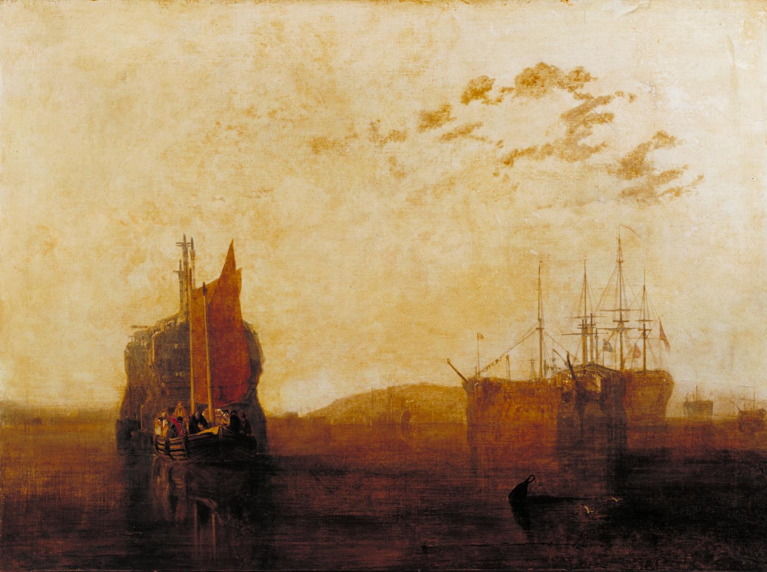 Hulks nel Tamar - J. M. W. Turner