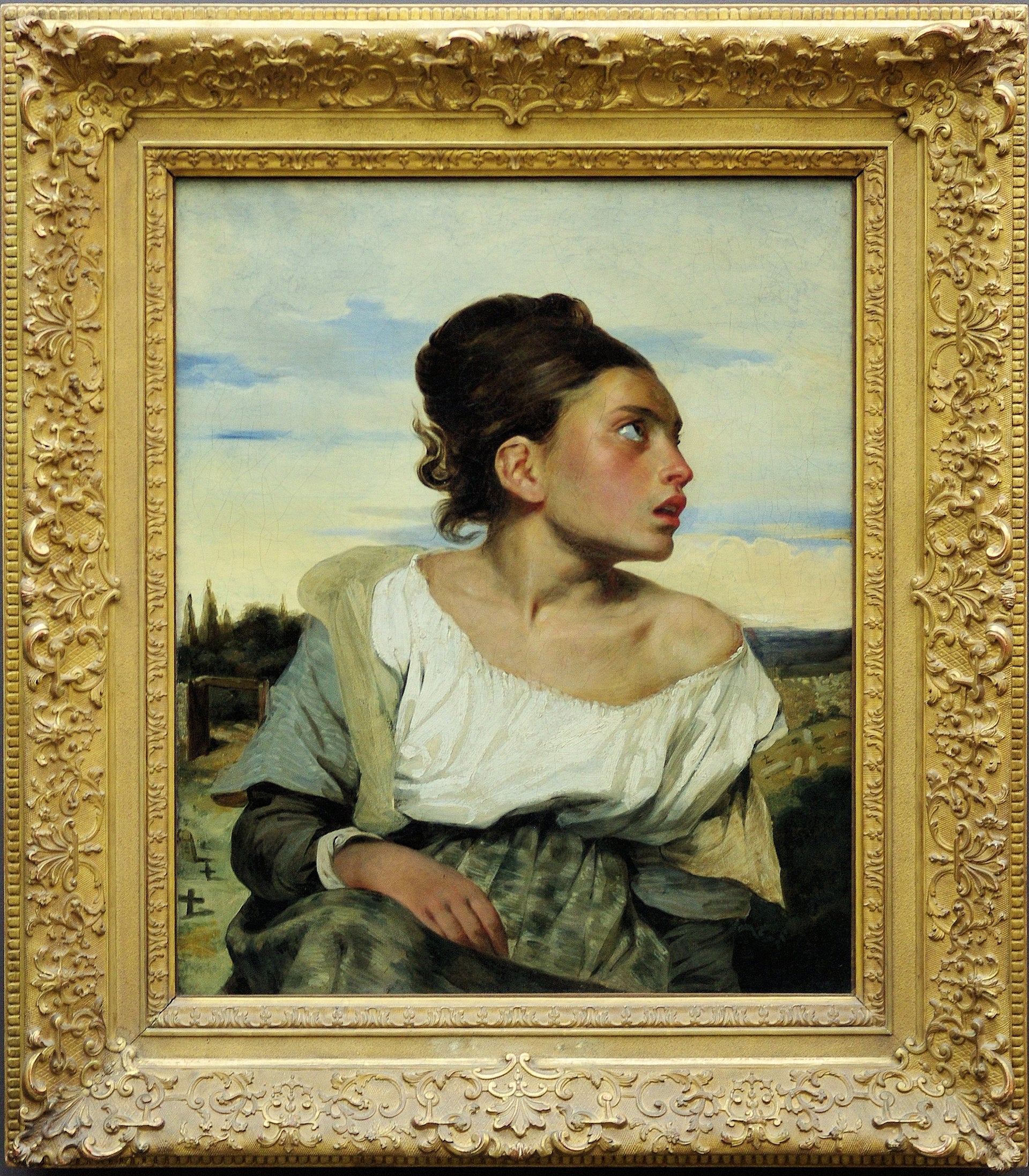 Giovane Orfana al cimitero - Eugène Delacroix