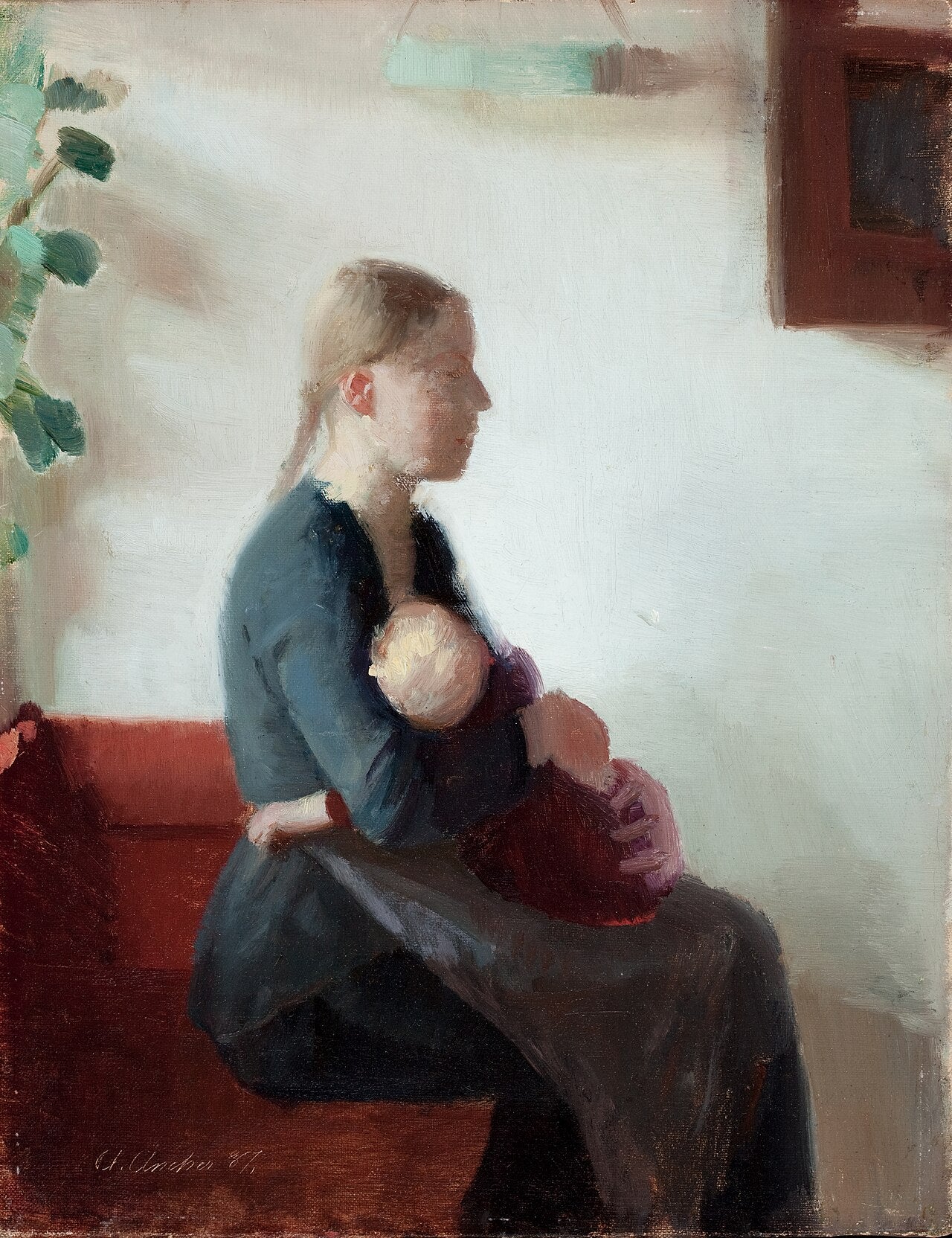 Jeune mère avec son enfant - Anna Ancher - Alpha Reproduction