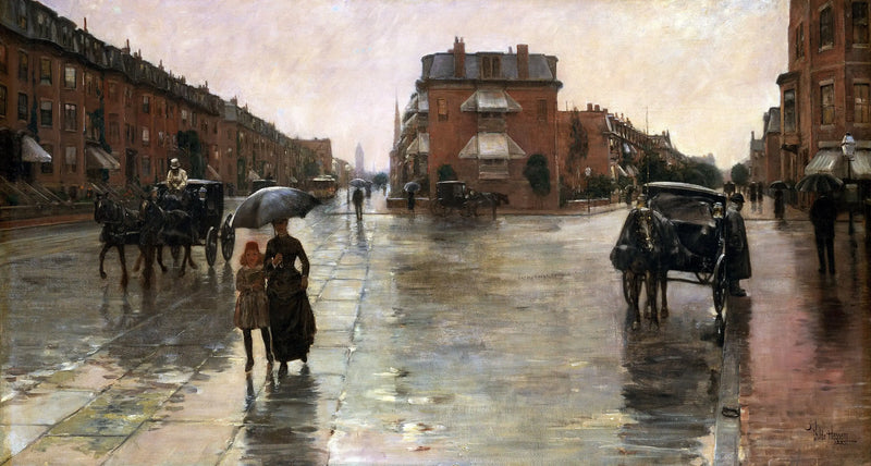 Giorno di pioggia, Boston - Childe Hassam