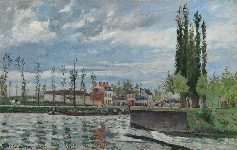 L'Ecluse a Pontoise - Camille Pissarro