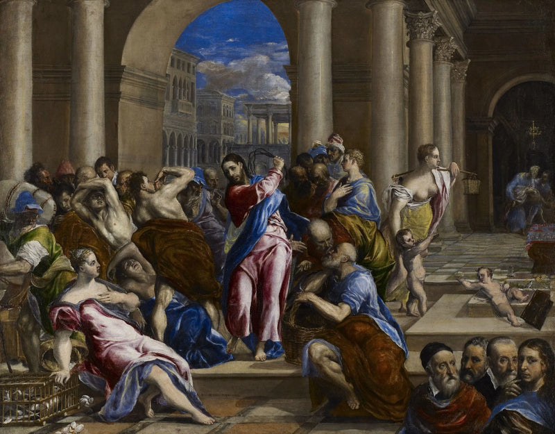 L'espulsione dei mercanti dal tempio - El Greco