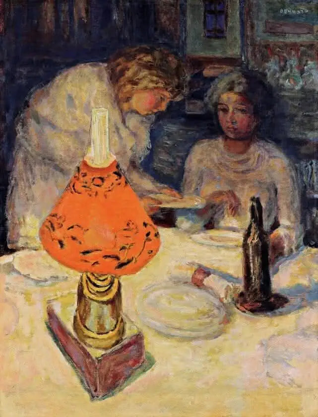 La lampada arancione - Pierre Bonnard