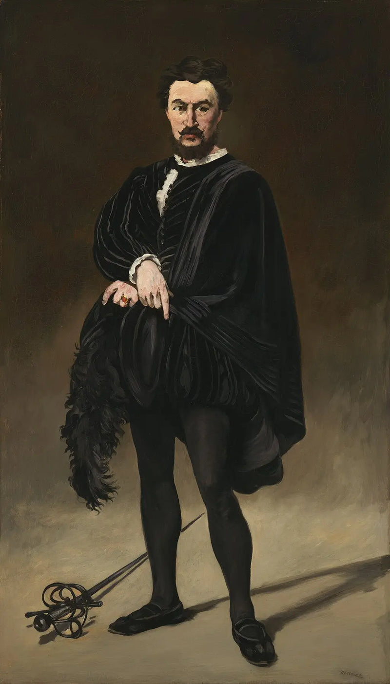 L'attore tragico: Rouvière nel ruolo di Amleto - Édouard Manet