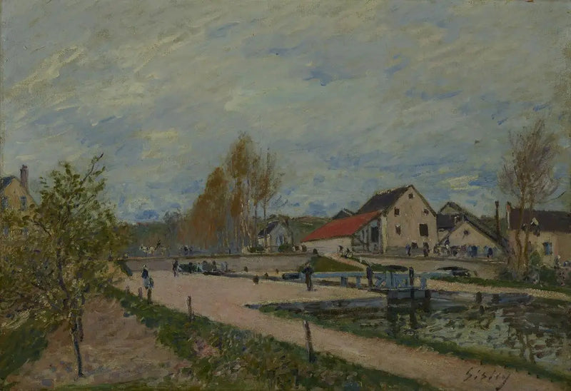 Il bacino di Borgogna a Moret-sur-Loing - Alfred Sisley