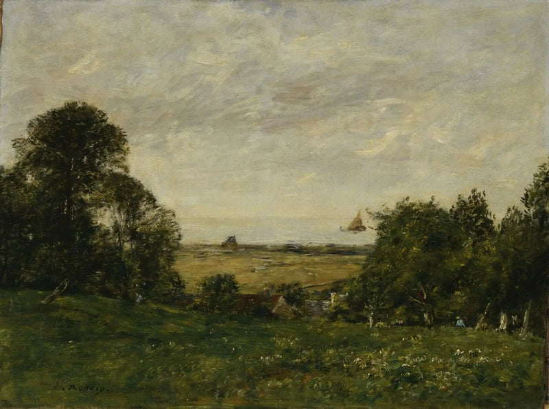 La Costa vicino a Trouville, vista dalle alture - Eugène Boudin