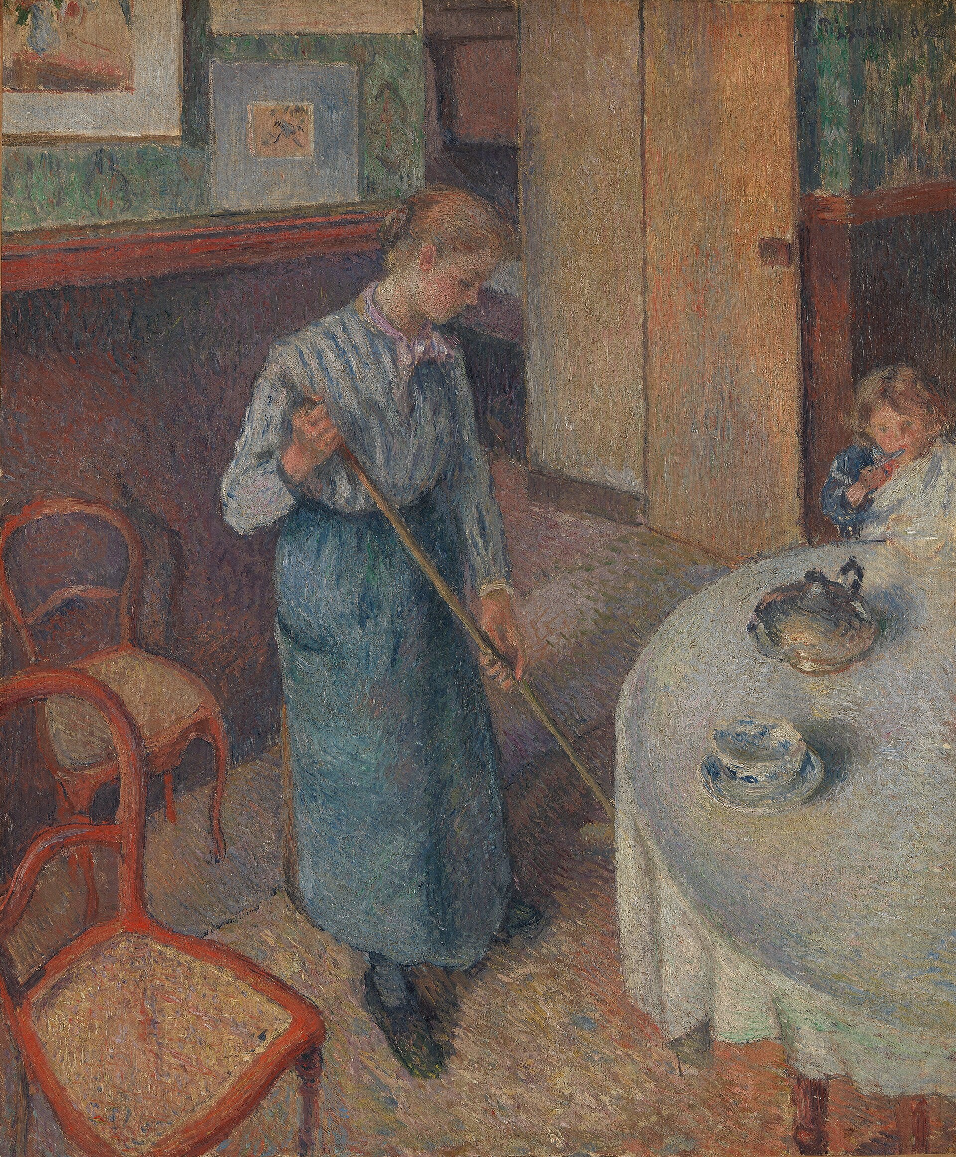 Reproduction du tableau « La Petite Paysanne - Camille Pissarro » par Alpha Reproduction en peinture à l’huile