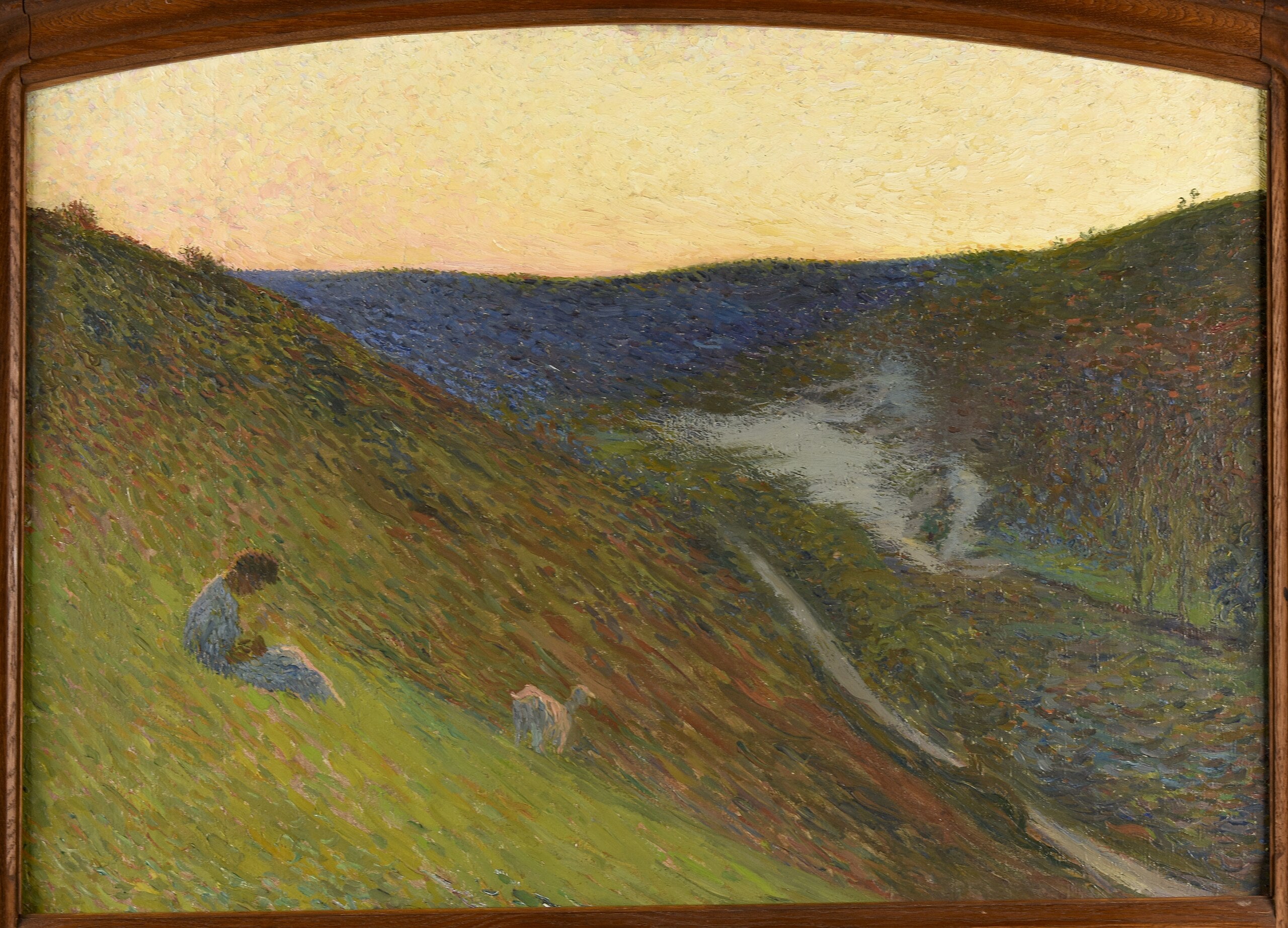 La valle verde al crepuscolo - Henri-Jean Guillaume Martin