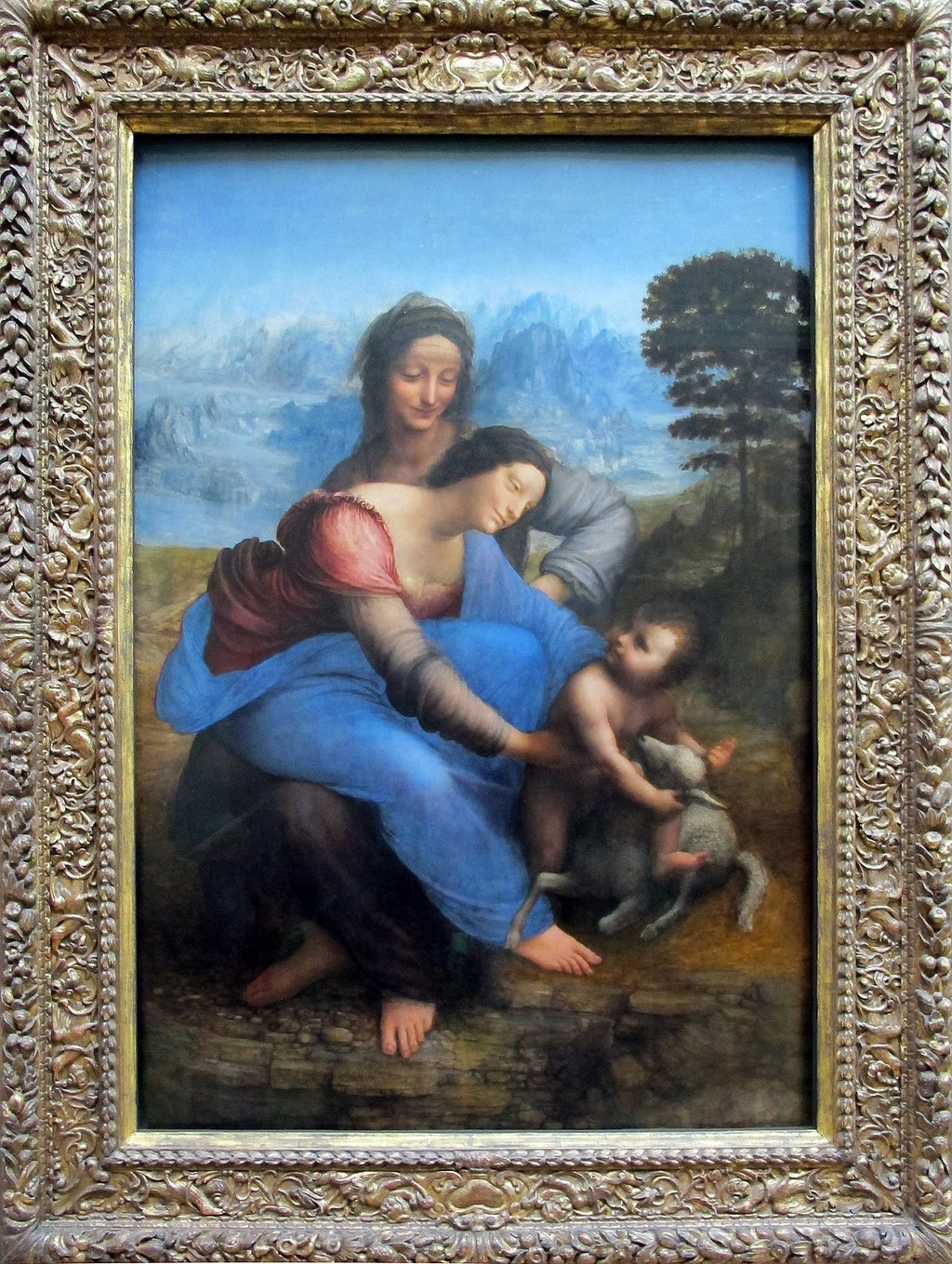 La Vergine, il Bambino Gesù e santa Anna - Leonardo da Vinci
