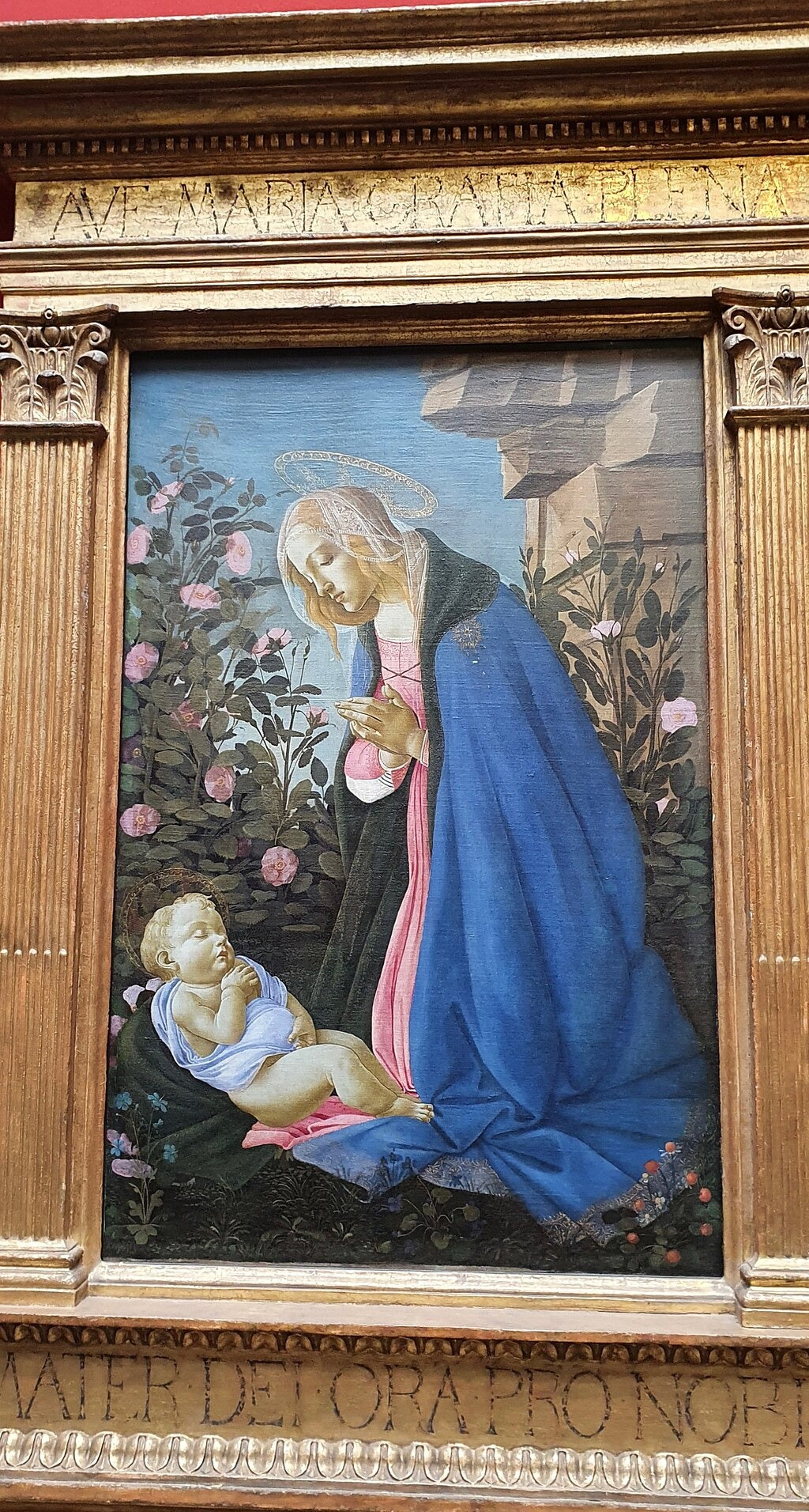 La Vergine che adora il Bambino Gesù addormentato - Sandro Botticelli