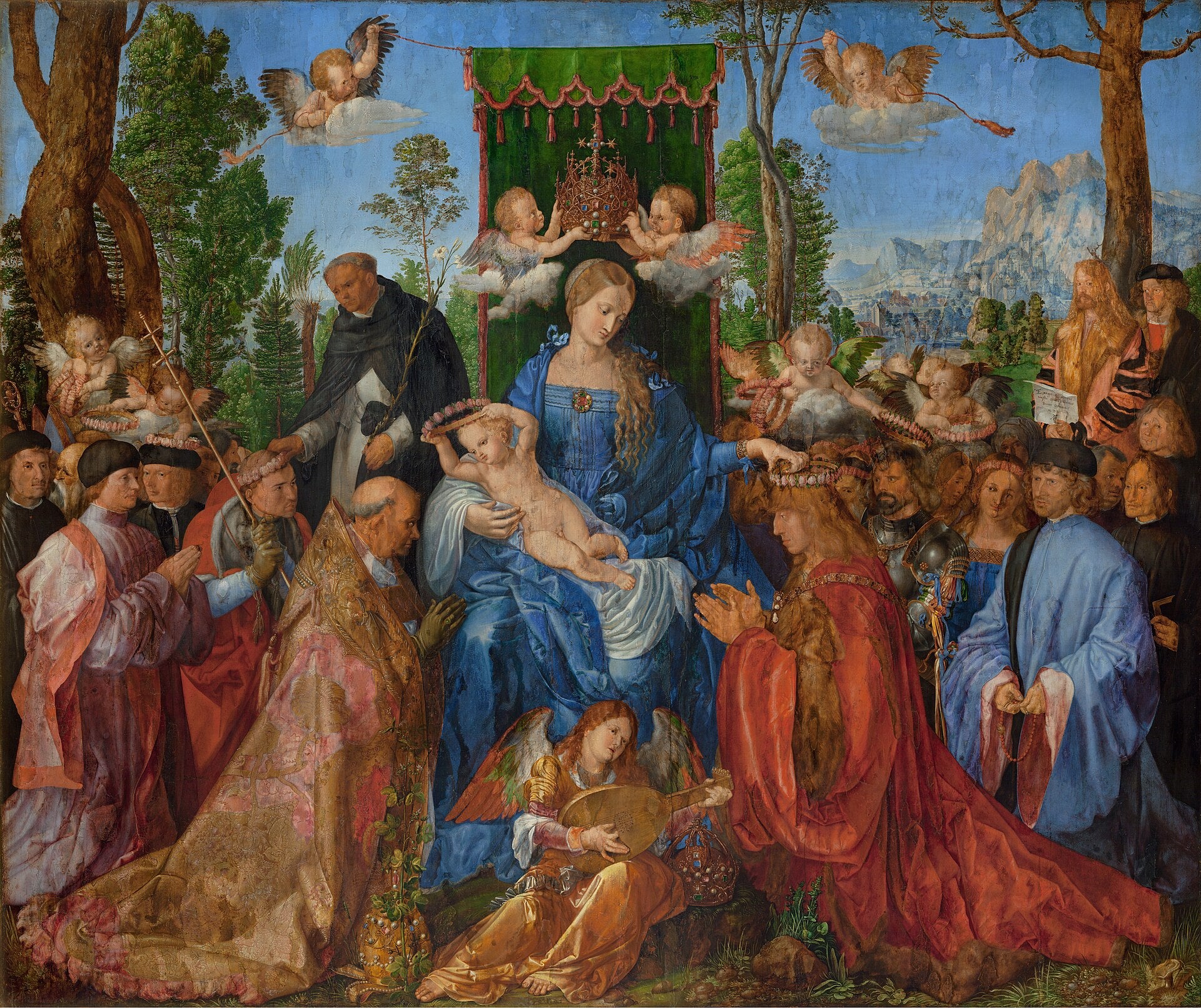 La Vergine della festa del Rosario - Albrecht Dürer