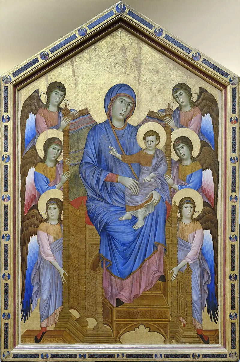 La Vergine e il Bambino in maestà circondati da sei angeli - Cimabue