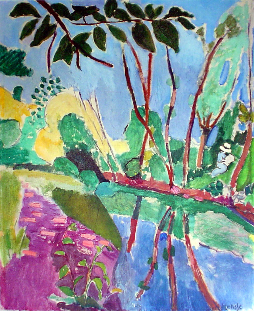 Reproduction du tableau « La berge - Henri Matisse » par Alpha Reproduction en peinture à l’huile