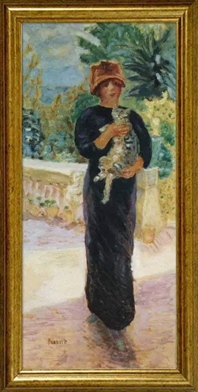 La donna con il gatto - Pierre Bonnard