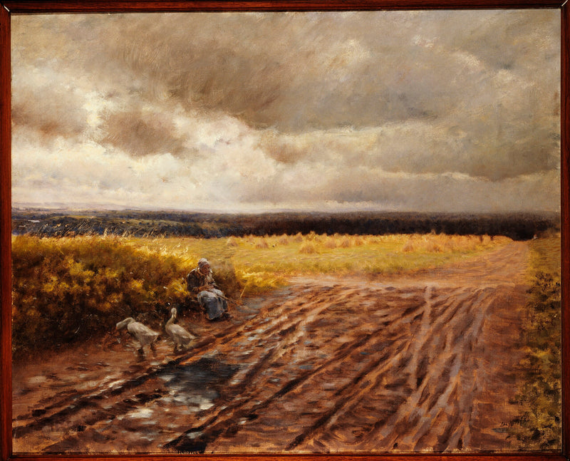 La guardiana delle oche - Giuseppe De Nittis